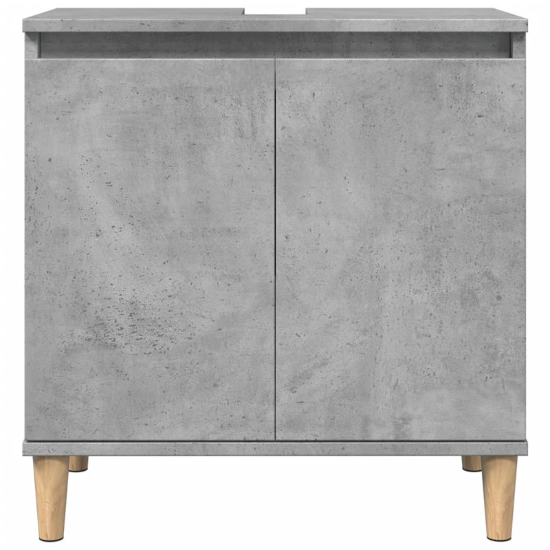 58mm Single Bathroom Vanity with Basin, Grey