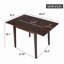 Table de salle à manger extensible 29 po - 45 po pour 4-793515074