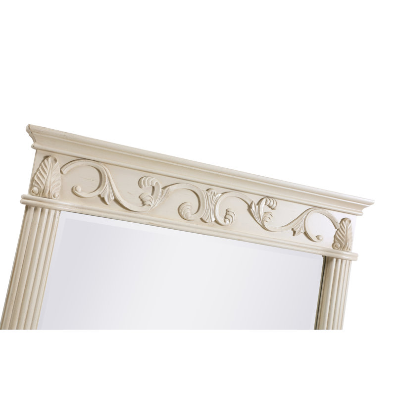 Miroir de salle de bain Aurillon, H 30 po x l 21 po, Ivoire antique