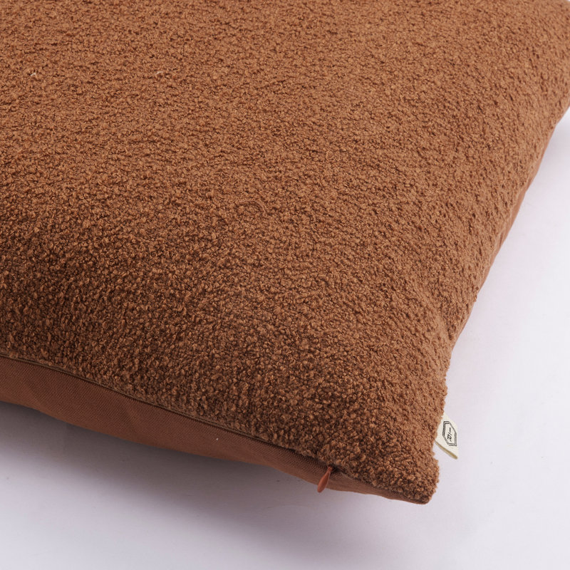 Indigo Road by Egypt Sherrod Ember Cotton Rich Boucle Decorative Pillow, Orange
