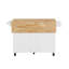 Îlot de cuisine avec comptoir à abattant, chariot d'îlot de cuisine, table d'îlot de cuisine avec porte de grange-933385945