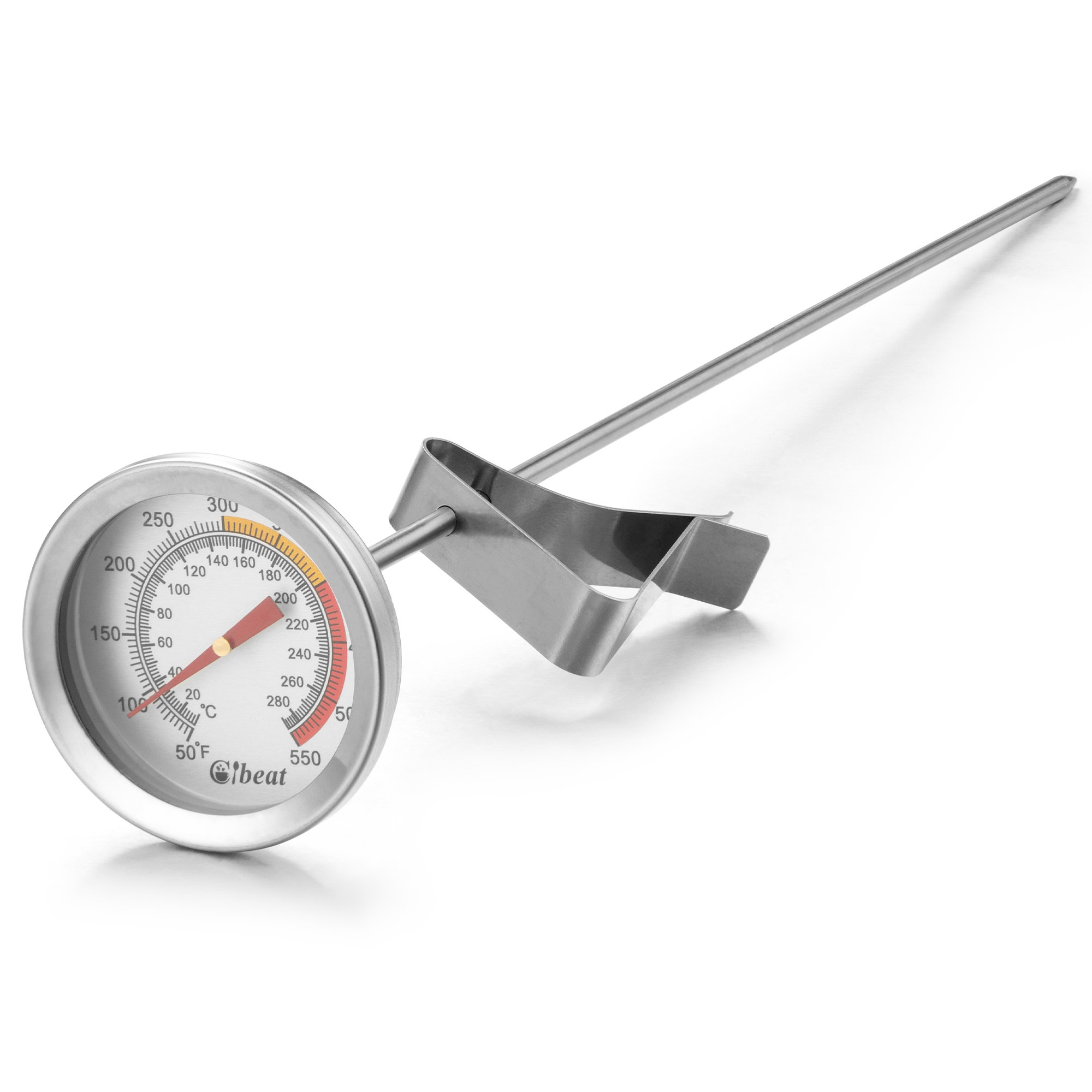 Deep Fry Thermometer with Instant Read Dial Thermometer Stainless