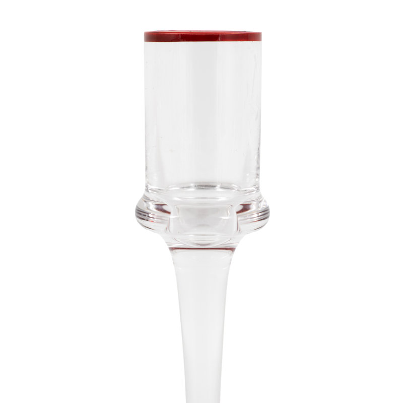 2 Piece Glass Tabletop Candlestick Set
