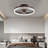 Ceiling Fan With Light And Remote Control, Dimmable LED Ceiling Fan