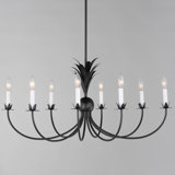 Paloma 8 - Light Steel Dimmable Classic / Traditional Chandelier