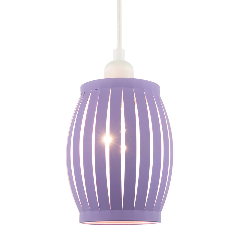 Modern Unique Grill Style Ceiling Pendant Lighting Shade By, Purple