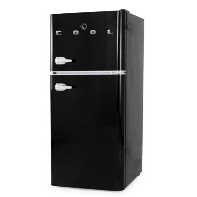 CCRA Series Commercial Cool 4.5 Cu. Ft True Freezer, Vintage Style, Retro Fridge with 2 Slide-Out Glass Shelves