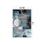 Fanton Abstract Machine Woven Grey/Black/Blue Area Rug-2079419348-2111089913