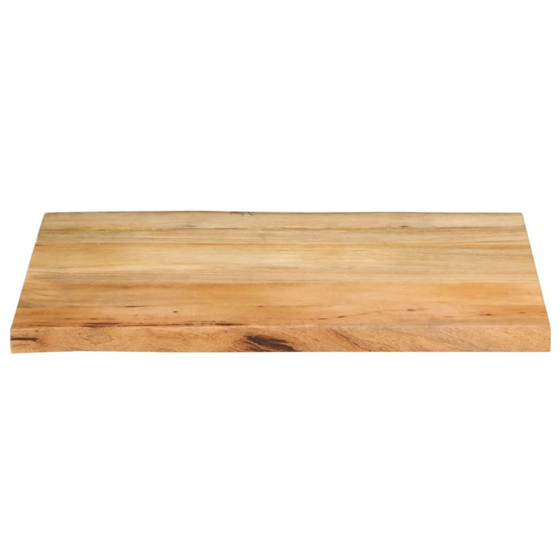 Bois de manguier naturel vidaXL, H 1 po x l 31,5 po x P 23,6 po