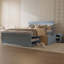 Lit plateforme avec tiroir et deux tablettes-77104472-77104476