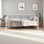 Lit de jour moderne en bois massif, multifonctionnel, taille simple