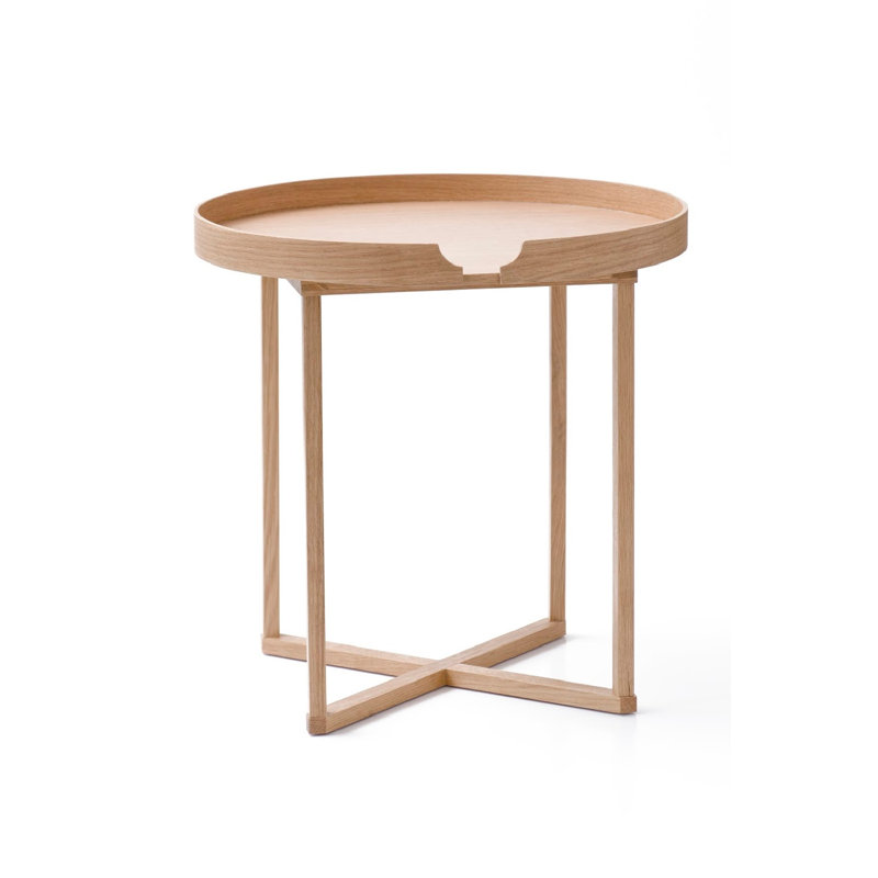 Solid Wood End Table, Brown