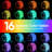 150 Ft Waterproof Led Strip Lights For Outdoor Indoor,16 Multi-Colour Changing Led Light With Remote Control