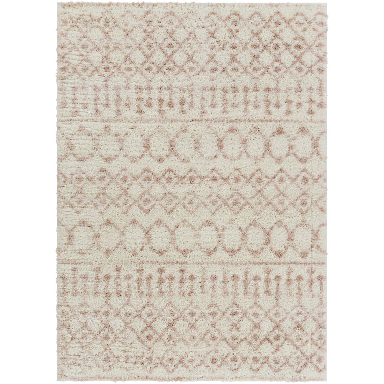 Tapis crème / rose pâle Power Loom