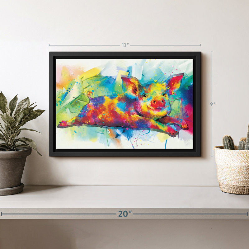 «Porcelet Paint Splash Wall Art», H 9 po x l 13 po