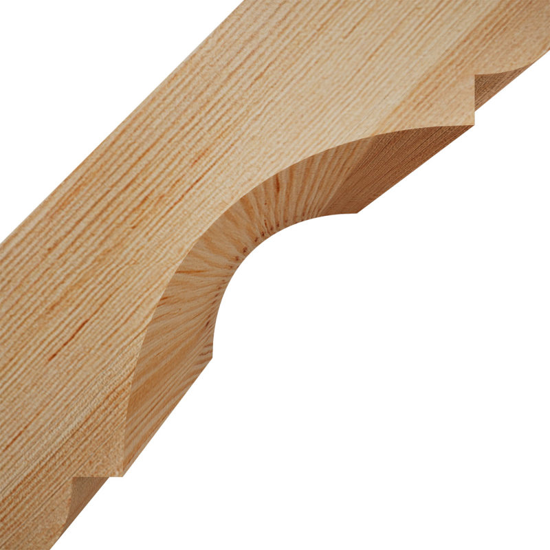 Attelle de genou olympique, Sapin de Douglas, Attelle lisse, H 6 po x l 5,5 po x P 6 po