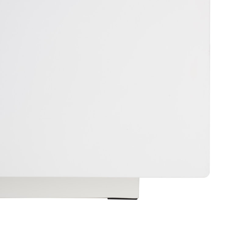 Mixx Bloc Coffee Table, White, 13.9" H x 36" W x 36" D