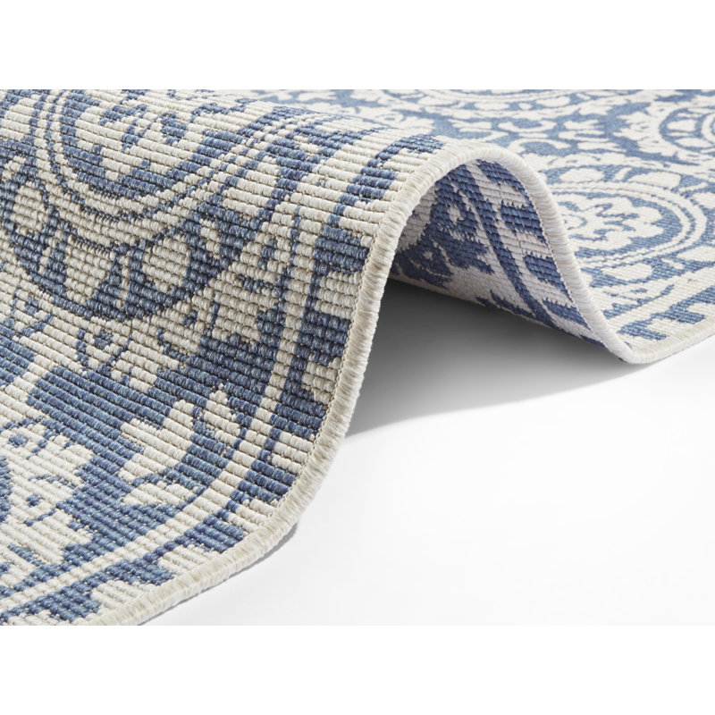 Jardin Flatweave Blue Rug, Runner 80 x 250cm