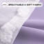 Rideaux lilas pour le salon 84 pouces longs rideaux transparents à pompons pour chambre de tout-petit avec œillets 52 x 84 po