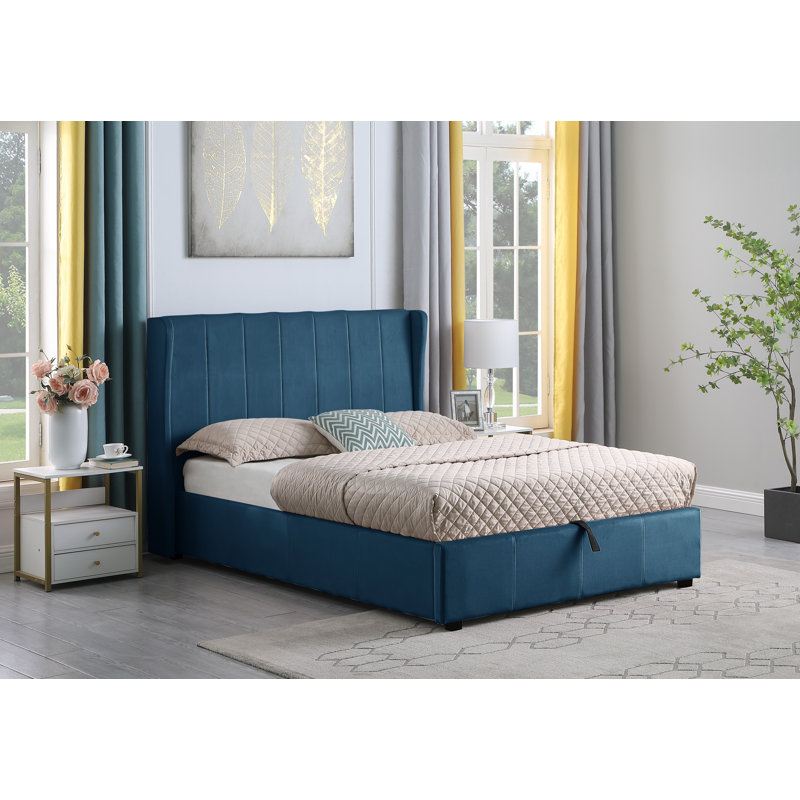 Swithun Upholstered Ottoman Bed, Dark Grey, Double (4'6)