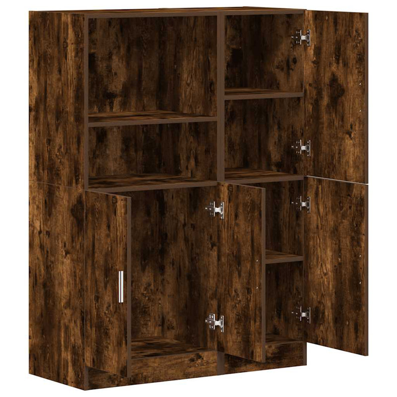 1 131.5cm Kitchen Pantry, Smoked oak