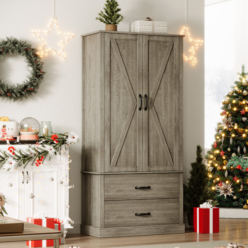 Armoire garde-manger Farmhouse, Gris pastoral