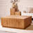 Modern Burlywood Solid Wood Square Coffee Table