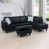 Black Microfiber/Microsuede