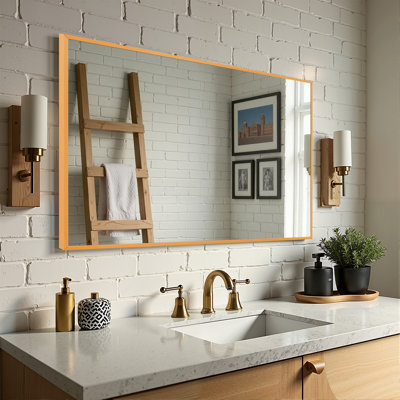 Beunca Metal Framed Bathroom Vanity Mirror