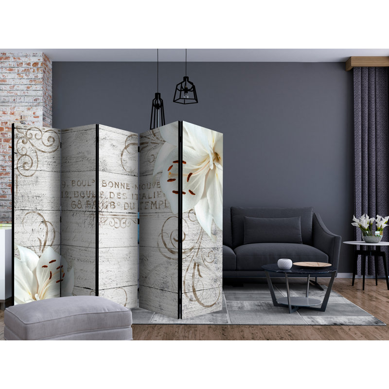 225cm W x 172cm H 5 - Panel Acoustic Room Divider Folding Room Divider