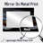 Abstract Fractal Whispers Of Dark Color  - Modern Accent Wall Mirror - Printed On Metal-426585646