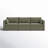 Winfree 112.6" W L 3-Piece Upholstered Modular Sofa with Toss Pillows -1212955932
