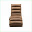 Chaise longue de massage, massage ergonomique électrique à 5 modes avec télécommande, revêtement en lin doux | Noyer brun | Lin-1526490692