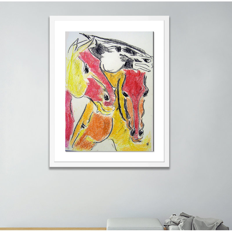 Red Tower Print by Donna Bernstein, White