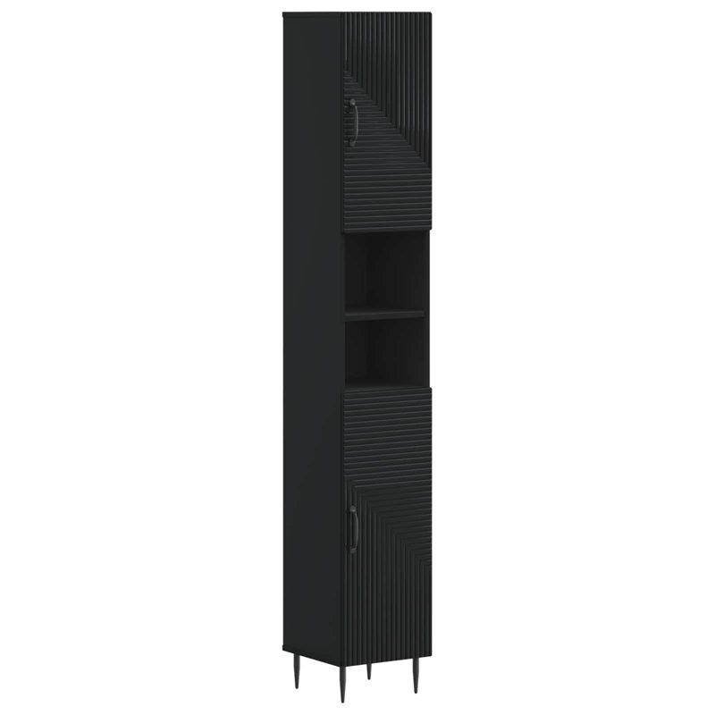 Linen Cabinet, Black