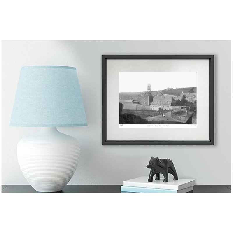 Bodmin, H.M. Prison 1894 - Single Picture Frame Print on Wood, 45cm H x 60cm W x 2.3cm D