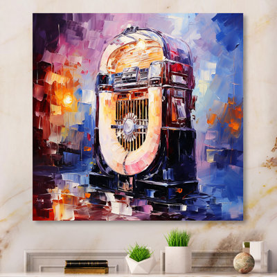 Cubist Jukebox Harmonies 3 - Jukeboxes Wall Art