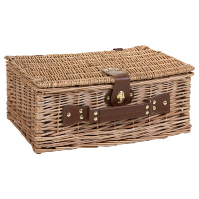BROWN PICNIC BASKET 4 SERVES