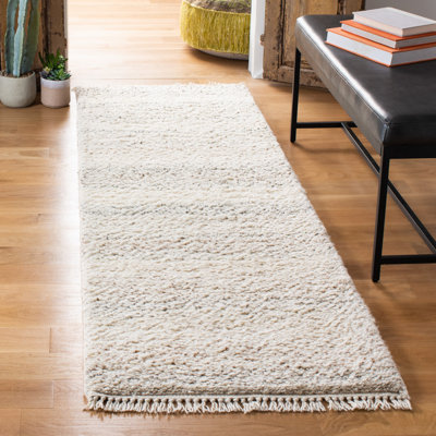 Tapis beige noué à la main Garland
