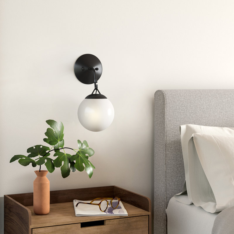 Appliquee à bras 1 lumières Ison, Dos plat