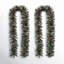 Soperton 9ft Glittered Christmas Garland with Lights and Pinecones