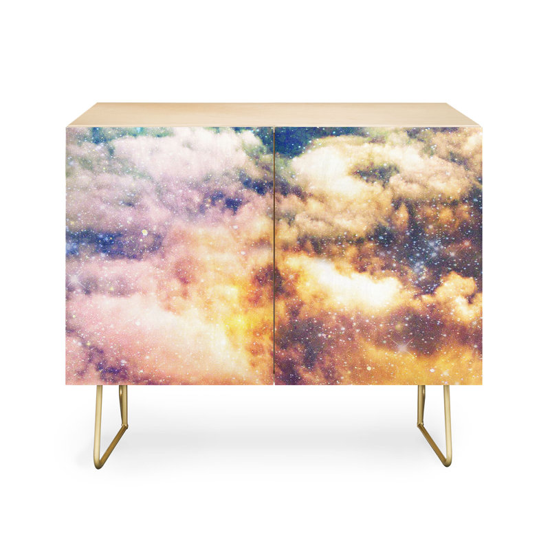 Crédence Shannon Clark Cosmic, Brun foncé / mauve / orange