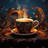Coffee Trance Print On Canvas