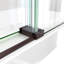 Cabine de douche rectangulaire sans cadre l 44,48 "x P 34,5" x H 76 "-85569387
