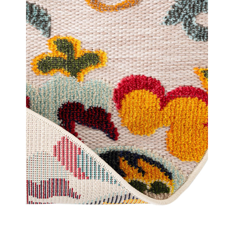 Tapis Bungalow Rose Nahla Caimin, Rond 3 pi 1 po