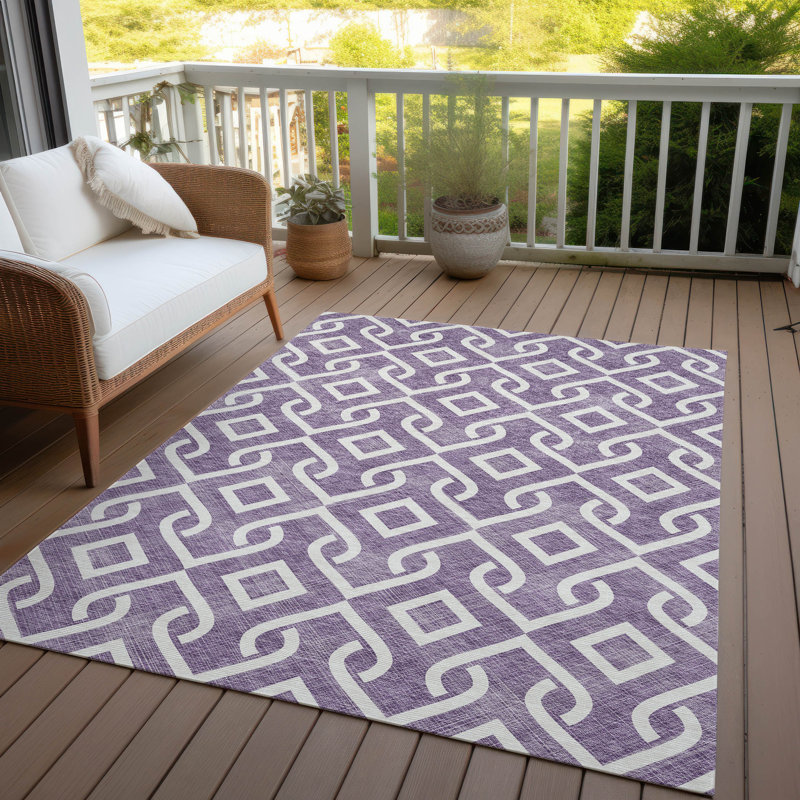 Tapis intérieur / extérieur Michaella, Tapis de couloir 2 pi 3 po x 7 pi 6 po