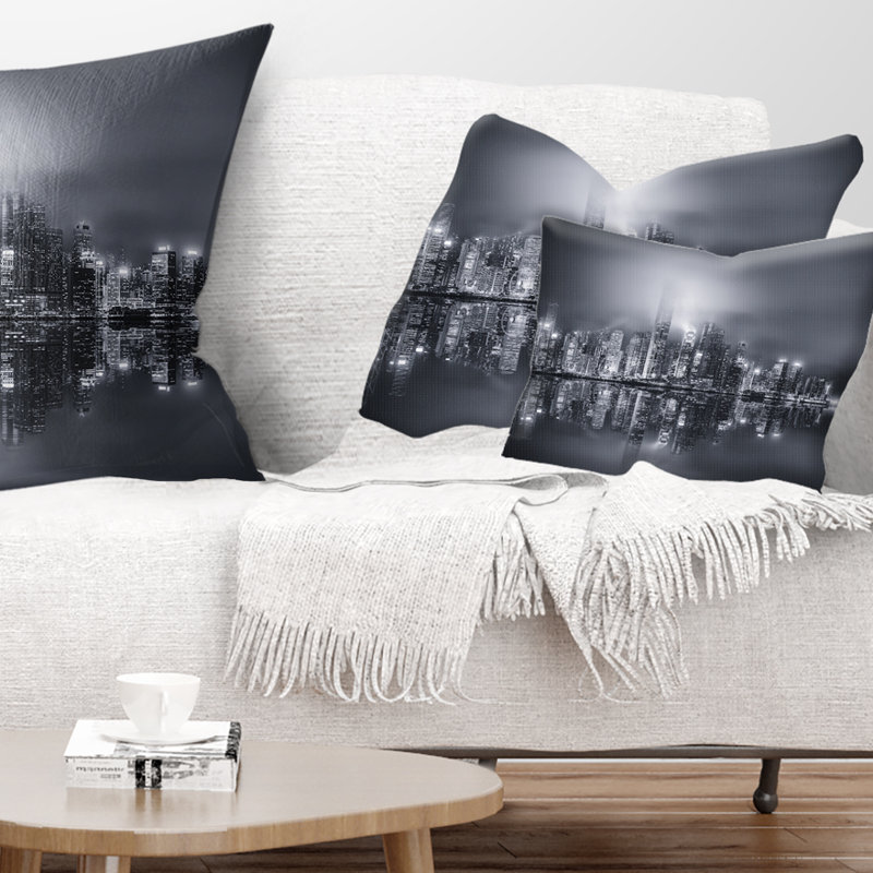 Coussin lombaire panoramique cityscape hong kong