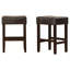 Ensemble de 2 tabourets de bar en cuir sans dossier-1911170193-1911170197
