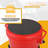 Car Washing Bucket Set with 360° Casters Grit Trap Insert and Pulley Dolly for Car Detailing