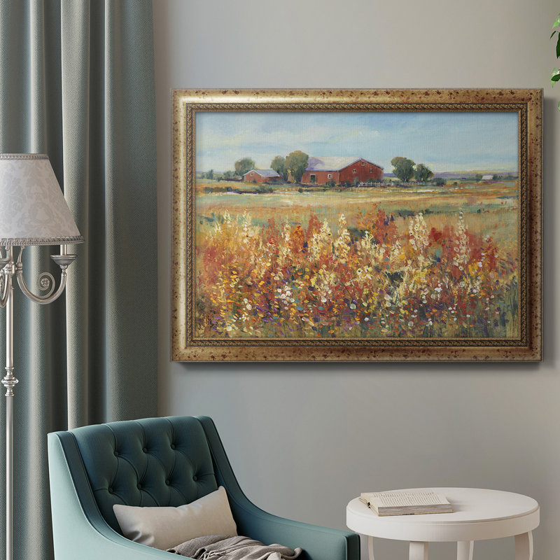 Toile encadrée de qualité supérieure Country View II - prête à être accrochée, H 24 po x l 36 po